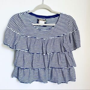 Anthro Tiered Crop Top